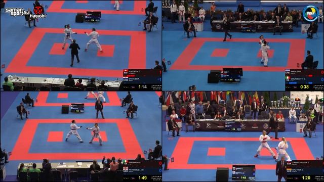 WKF KARATE 2020 BUDAPEST - DAY 2 - Tatami 3,4,5,6 - Live Stream смотреть онлайн