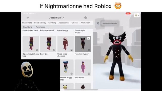 Nightmarionne if he had Roblox ? смотреть онлайн