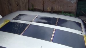Установка гибкой солнечной панели на автомобиль Часть 2