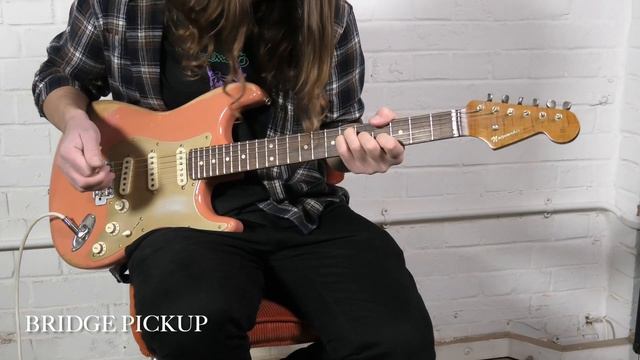 Noizemaker Guitars Custom Stratocaster Coral pink Montys pickups смотреть онлайн