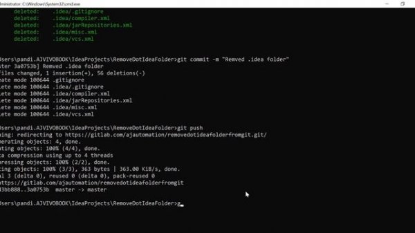 How to Remove idea folder from GitLab / GitHub | Ignore .idea folder from Git repo | .gitignore