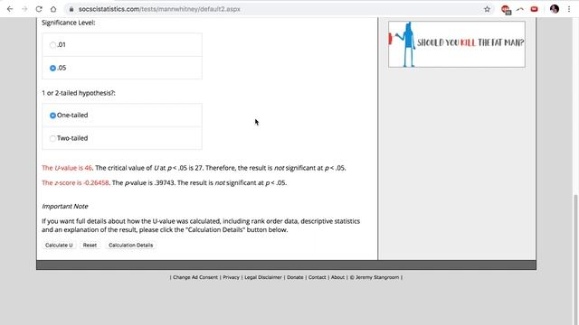 How to do the MannWhitney U Test (Using an Online Calculator) смотреть онлайн
