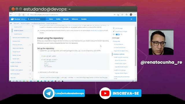 COMO INSTALAR O DOCKER | LINUX | WINDOWS | ESTUDANDO DEVOPS смотреть онлайн
