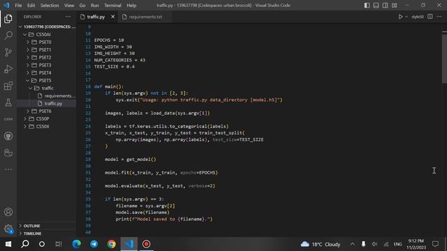 CS50 AI |Week 5 -Project 0 -Traffic |codding python смотреть онлайн