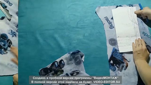 Детская пижама. Часть 1 (самый легкий крой пижамы)