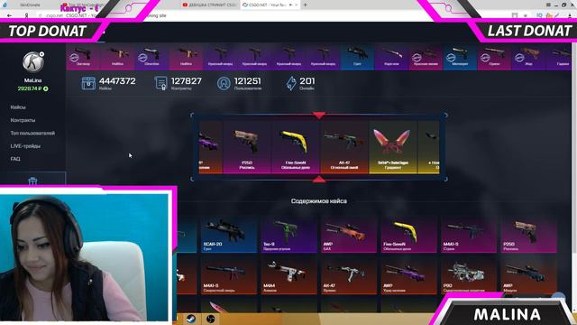 ДЕВУШКА СТРИМИТ CS:GO | ОПЕНКЕЙС НА 150 ЛАЙКОВ | РОЗЫГРЫШ ДОРОГИХ СКИНОВ смотреть онлайн