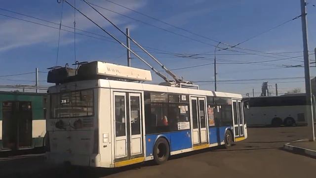 Троллейбус Трол-за 5265.00 отправляется от остановки Ст. МЦД Подольск Маршрут 2 Подольск смотреть онлайн