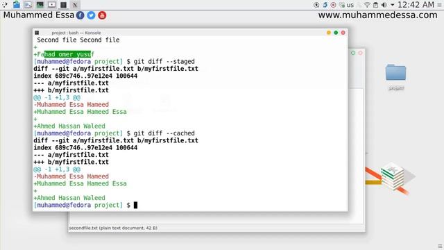 14 Git diff staged & cached files смотреть онлайн