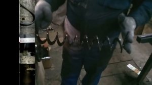 Навивка реборды для шнека на токарном станке