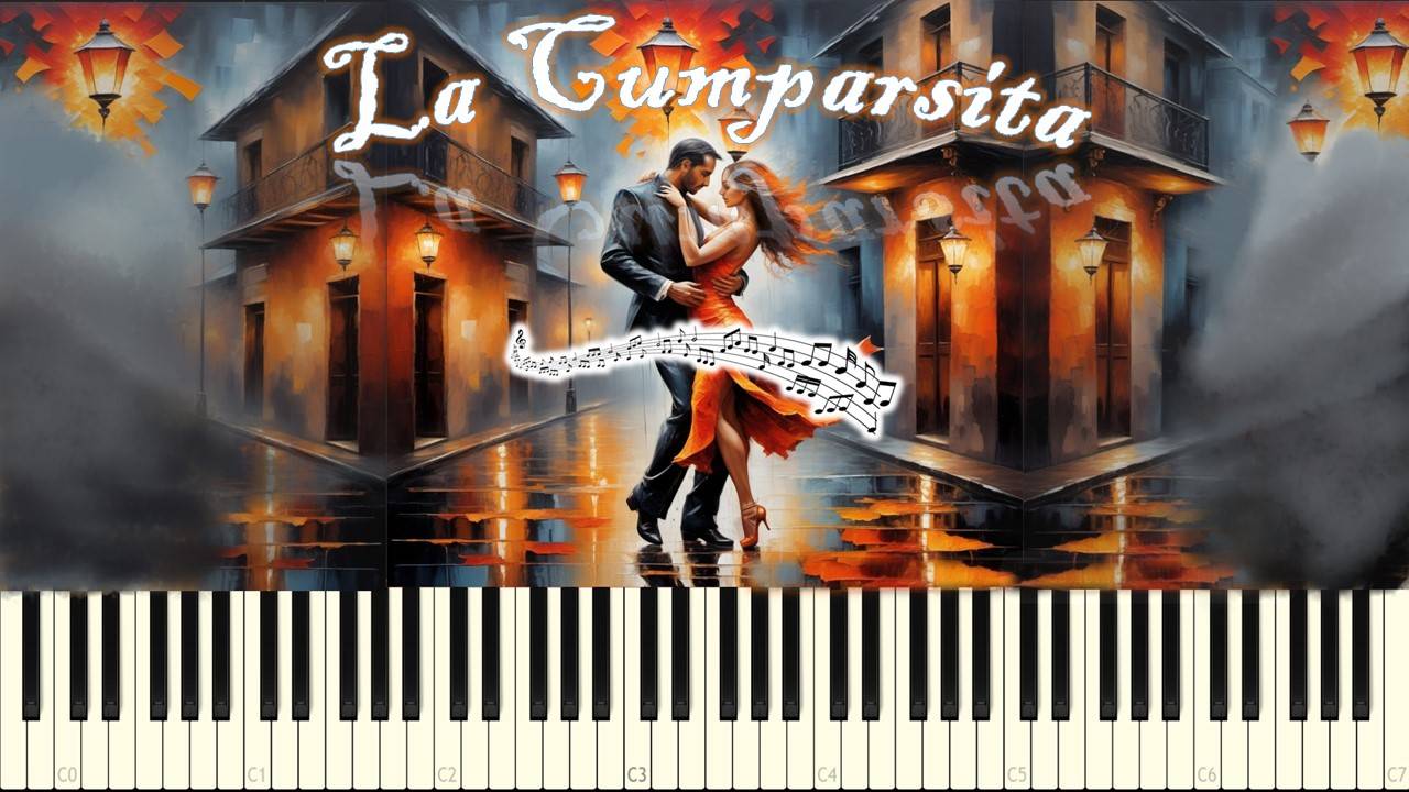 Кумпарсита / La Cumparsita (easy) piano tutorial [НОТЫ + MIDI] смотреть онлайн