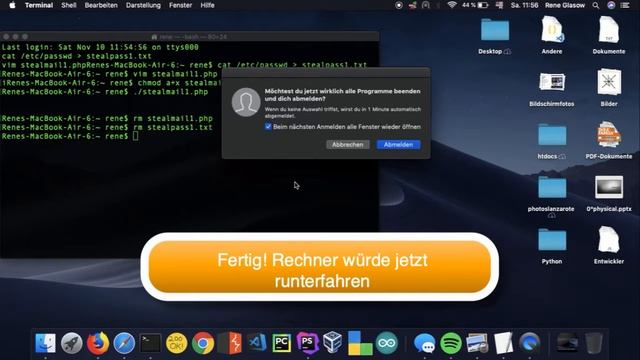 Rubber Ducky Steal /etc/passwd via PHP mail in Action смотреть онлайн