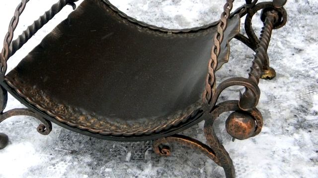 Художественная ковка Днепропетровск, красивая кованая дровница для камина смотреть онлайн