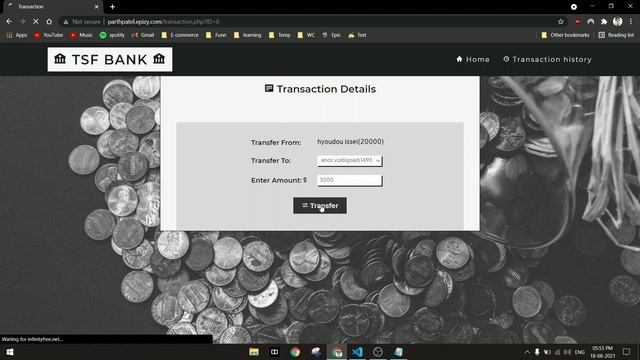 Basic Banking System | Task-1 | The Spark Foundation | #GRIPAUG21 | Web Development | Parth Patel смотреть онлайн