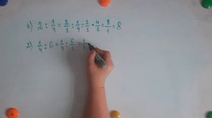 Деление натурального числа на обыкновенную дробь