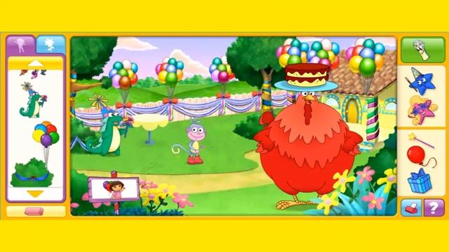 Dora The Explorer Dora's Great Big World Game  Stiker Pictures Dora's Big Birthday Adventure