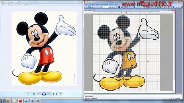 Guida pcstitch in italiano come creare uno schema punto croce da un'immagine смотреть онлайн