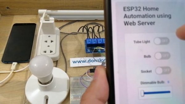 ESP32 Web Server Home Automation Using PlatformIO IDE