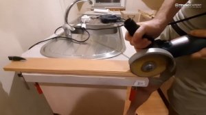 Обрезка столешницы ровно, без сколов своими руками.