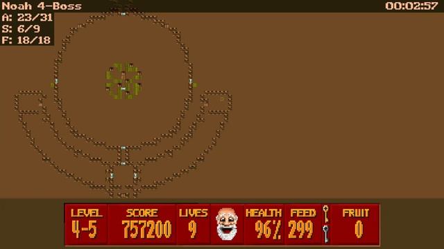 Super 3D Noah's Ark, Hard difficulty, 100% Walkthrough Level 4-5 (Boss) with commentary смотреть онлайн