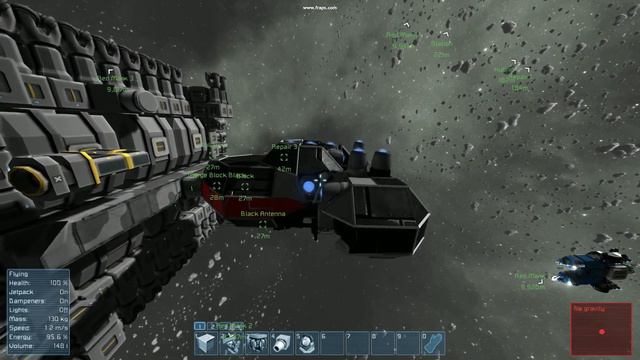 SpaceEngineers Ship - thruster explosion pt2 смотреть онлайн