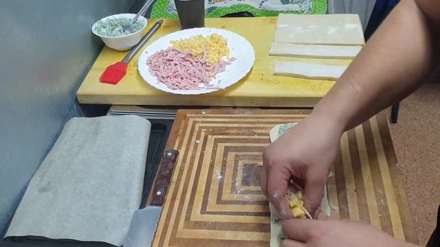 ??Вкуснейший рецепт косички с ветчиной и сыром/Delicious recipe for pigtails with ham and cheese смотреть онлайн