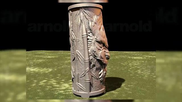 Bas-relief tigr - sculpture смотреть онлайн