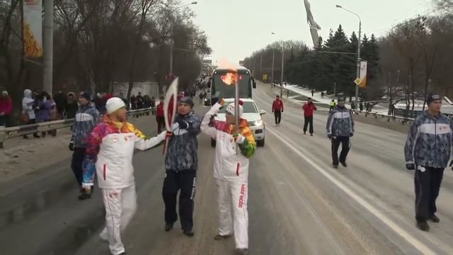 Ростов-на-Дону. Эстафета олимпийского огня. 22.01.2014. Видеодневник. День 107. смотреть онлайн