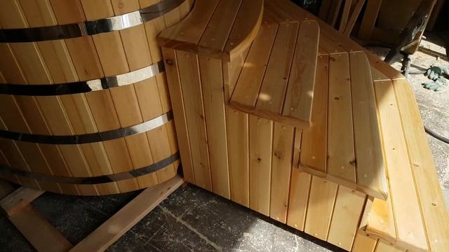 Большая овальная купель из алтайского кедра www.ekedr.ru смотреть онлайн