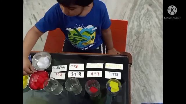 Colour mixing activity for kids, toddlers, nursery and KG/easy DIY/ how to make secondary colours смотреть онлайн