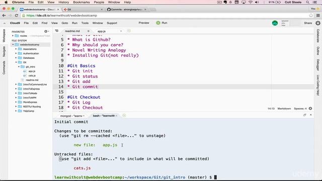260 Git Init, Add, and Commit смотреть онлайн