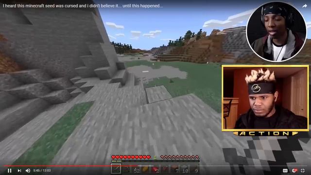 He went on the cursed minecraft seed and this happened... *Hide n Seek Challenge* смотреть онлайн