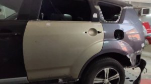 Замена заднего крыла. Mitsubishi Outlander.