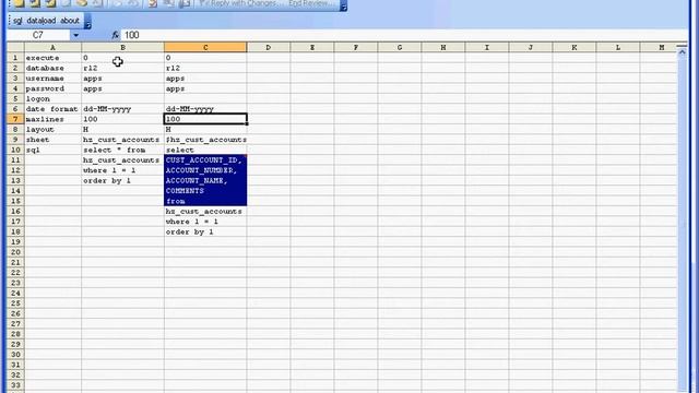 xls4oracle: Creating a template to load cust_accounts смотреть онлайн