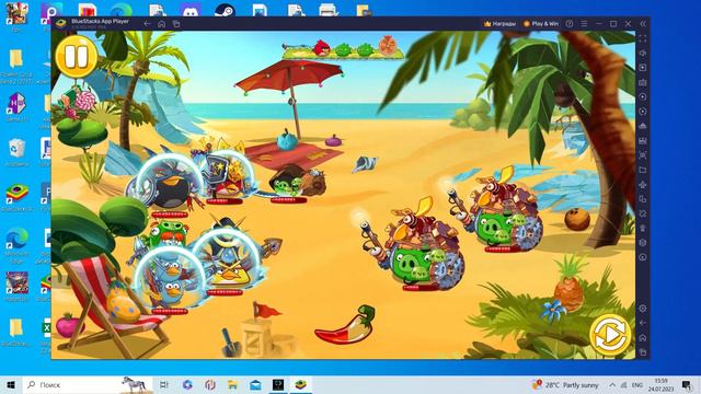 ANGRY BIRDS EPIC. MOD CAVE 28 BY @ItsmeKilligan. OUTLAW'S OUTPOST. LEVEL 6. WALKTHROUGH ANGRY BIRDS