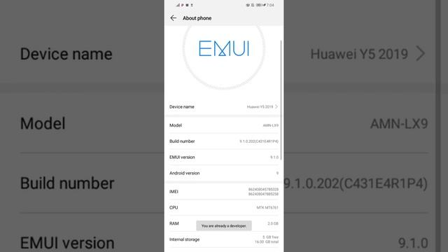how to find developer option on Huawei y52019 or android phone смотреть онлайн