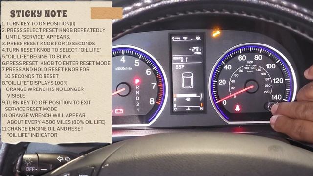 2007-2011 Honda CRV Maintenance Minder Reset Tips смотреть онлайн