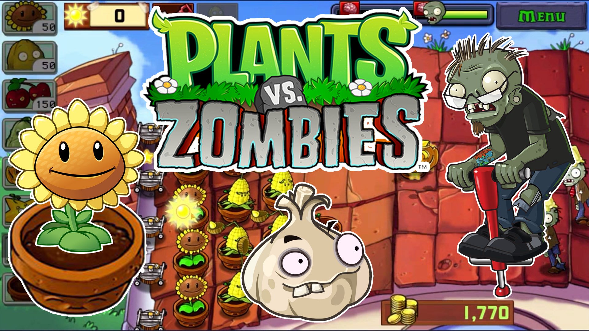 Растения против Зомби! Прохождение игры| Plants vs Zombies #10 смотреть онлайн