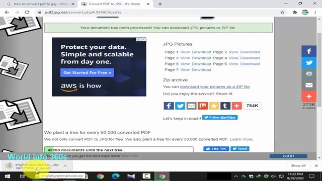 How to convert PDF to JPG without using any software смотреть онлайн