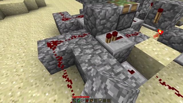 How to Build a 3x3 Piston Door in Minecraft Beta 1.7.3 - Tutorial смотреть онлайн