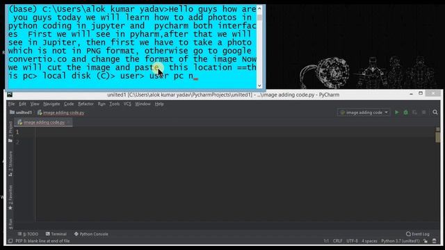 How to add image in jupyter and pycharm both using python смотреть онлайн