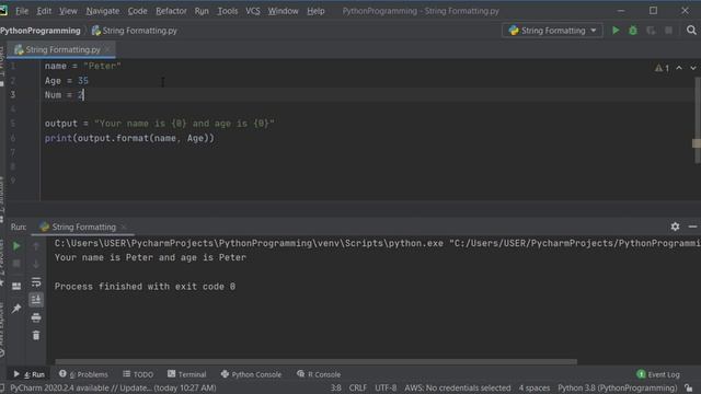 Python 66: String Formatting смотреть онлайн