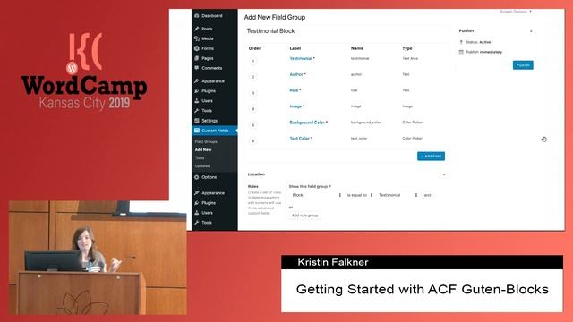 Getting Started with ACF Guten-Blocks - Kristin Falkner - WordCamp Kansas City 2019 смотреть онлайн