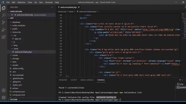 Laravel Creer un Project avec Tailwindcss смотреть онлайн
