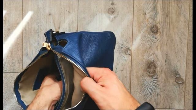 L04-11BLUE Женская сумка кроссбоди "Trio" синяя смотреть онлайн