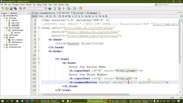 Unit 1-1.2: Using Managed Bean Demo смотреть онлайн