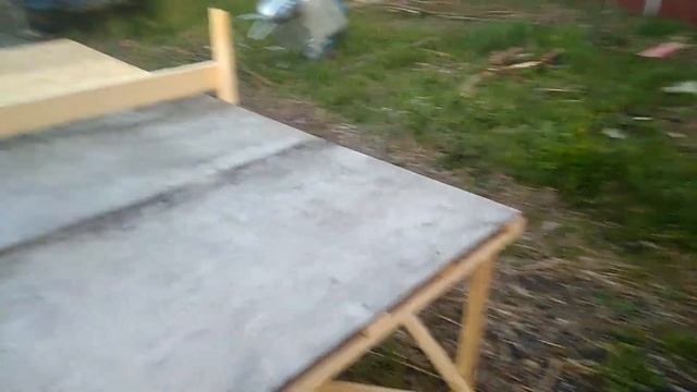 Стол для настольного тенниса за час своими руками из того что было. смотреть онлайн