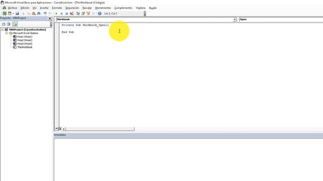 Curso de programación en Excel: Acceso a libro y hojas - Capítulo 14 смотреть онлайн