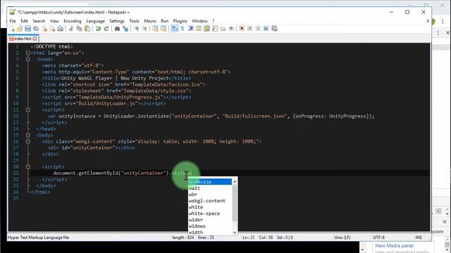 How to make a Unity WebGL completely Full Screen Full Width and Height according to browser window смотреть онлайн