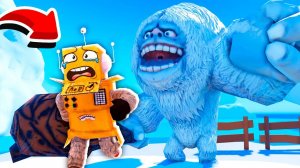 ПОБЕГ ОТ ЙЕТТИ Роблокс СУМАСШЕДШИЙ МОНСТР! НУБ И ПРО ВИДЕО ROBLOX