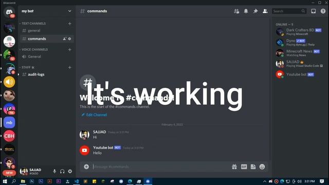 Discord bot chat reply (Code with python 4k video) смотреть онлайн